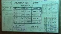 Arkham's Medical Timetable