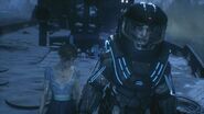 Mr. Freeze and Nora in Arkham Knight