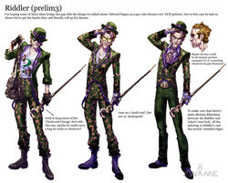 the riddler arkham city costume