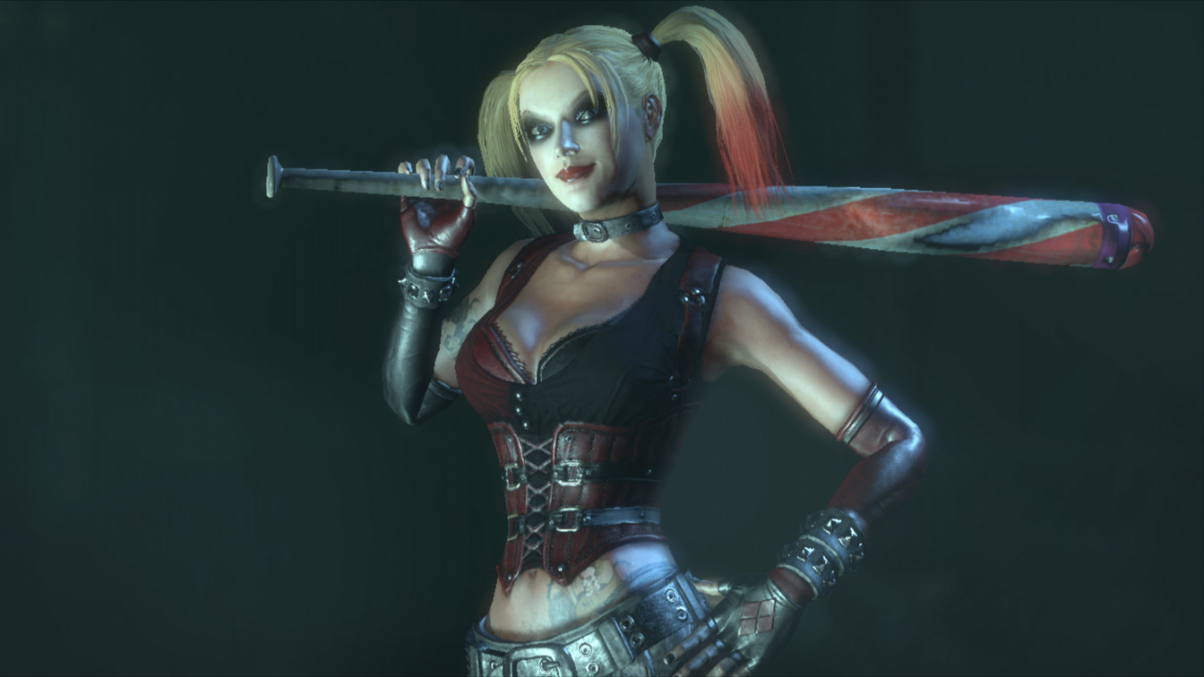 harley quinn and joker arkham city