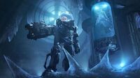 Mr. Freeze with Nora in Arkham Origins