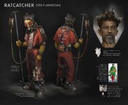 Concept art for the Ratcatcher in Arkham Shadow.