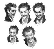 Joker's face concept art