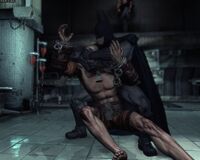 Zsasz taken down by Batman in the Patient Pacification Chamber