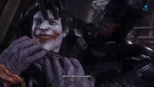 Joker making Batman break his no-killing rule, albeit in Batman's mind
