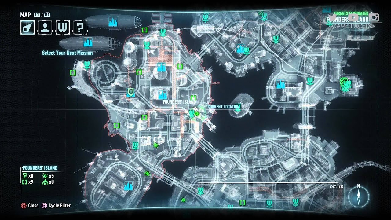 arkham city map