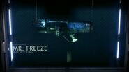 Mr. Freeze's display case in the Evidence Room at the GCPD Lockup in Arkham Knight