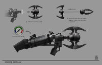 Batman Arkham Origins Concept Art MH remote batclaw concept page021