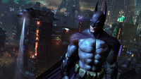 Batman overlooking