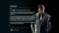 Two-Face Biography Arkham City