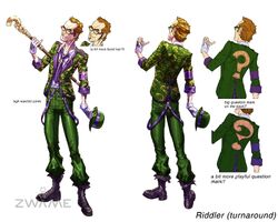 the riddler arkham city costume