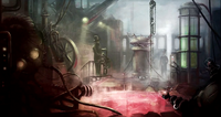 The Lazarus Pit Experimentation Concept Art Arkham City