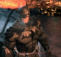 Damaged Batsuit in Batman: Arkham Origins