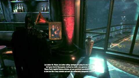 Batman Arkham Knight Lex Luthor Voice Mail and Batwoman Easter Egg (Includes Other Call)