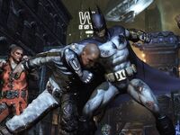 Batsuit damage in Batman: Arkham City