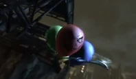 The Joker Balloons in Arkham City.