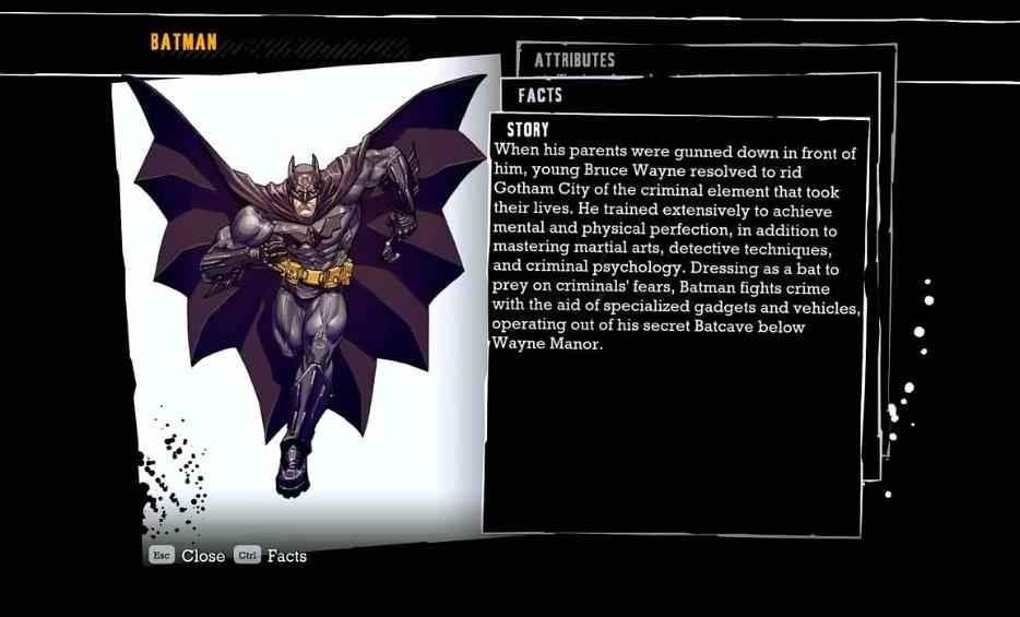 batman arkham asylum character bios