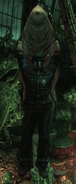 Asylum Guard Thrall hanging on a plant