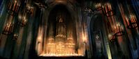 Church Pipe Organ Concept Art Arkham City.