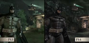 Comparação gráfica em Arkham Asylum.