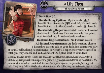 Lily Chen | Arkham Horror: The Card Game Wiki | Fandom Lily Chen | Arkham Horror: The Card Game Wiki | Fandom