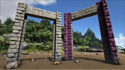 Stone Dinosaur Gateway Official Ark Survival Evolved Wiki