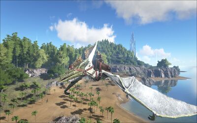 Pteranodon flying