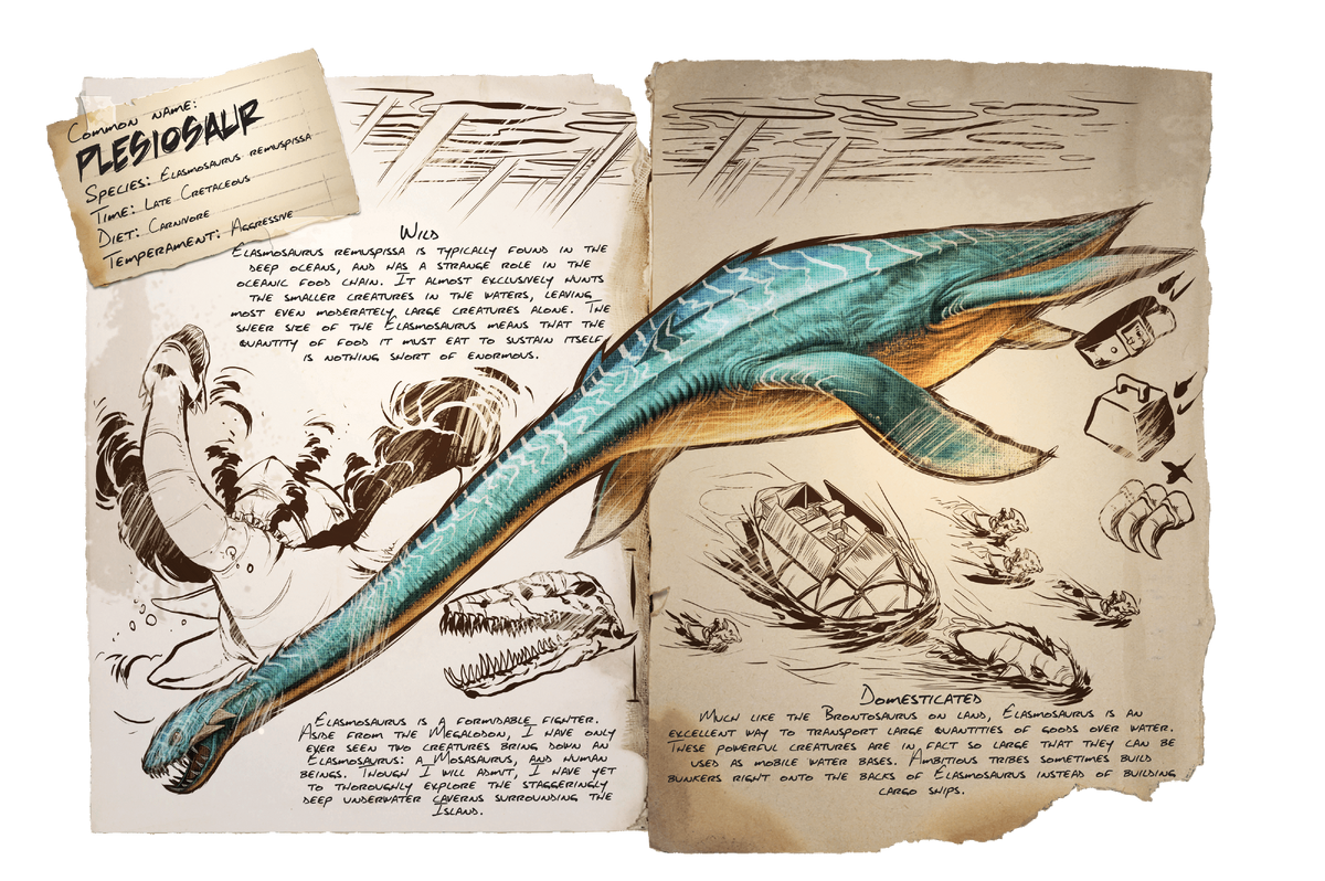 Плезиозавр — Официальная вики по игре ARK: Survival Evolved
