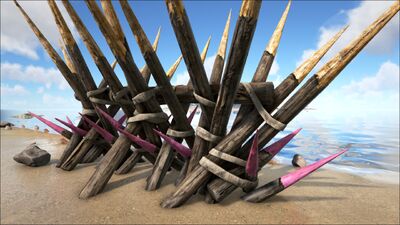 Wooden Spike Wall Official Ark Survival Evolved Wiki
