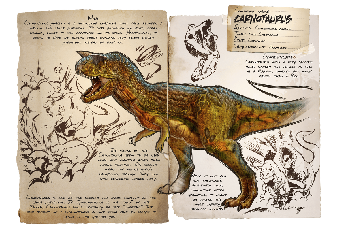 Carnotaurus Official Ark Survival Evolved Wiki