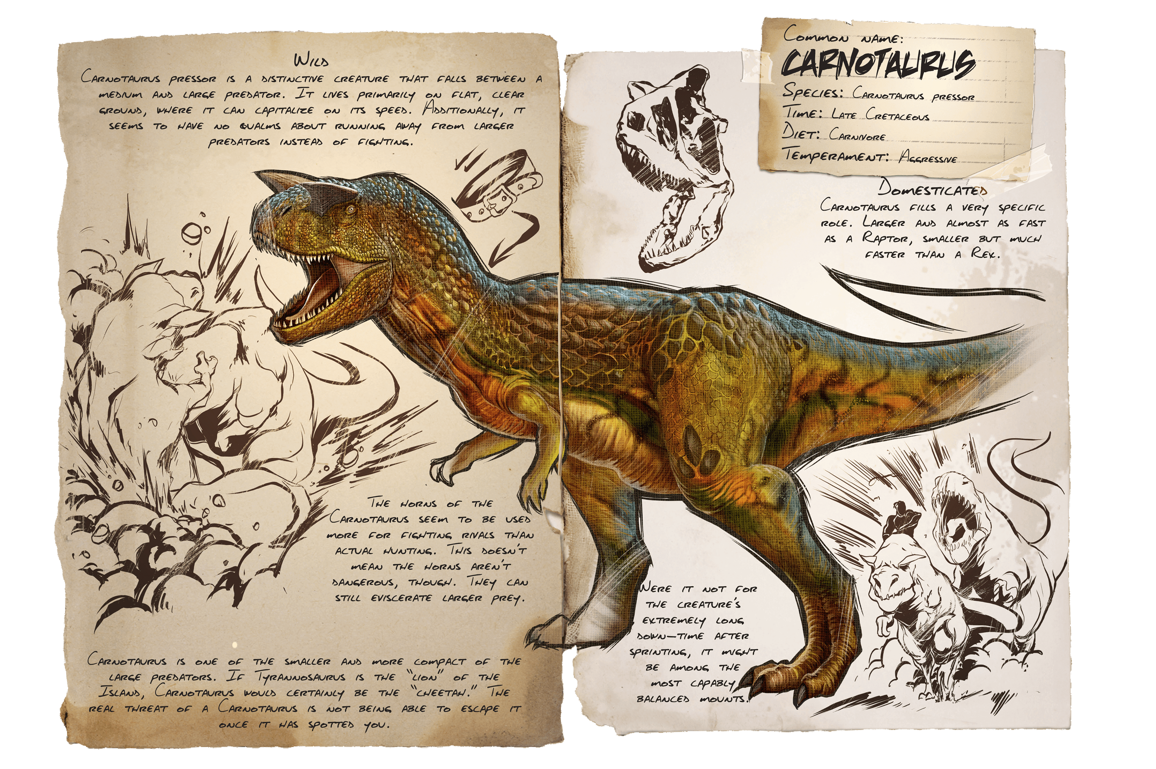 Carnotaurus Official Ark Survival Evolved Wiki