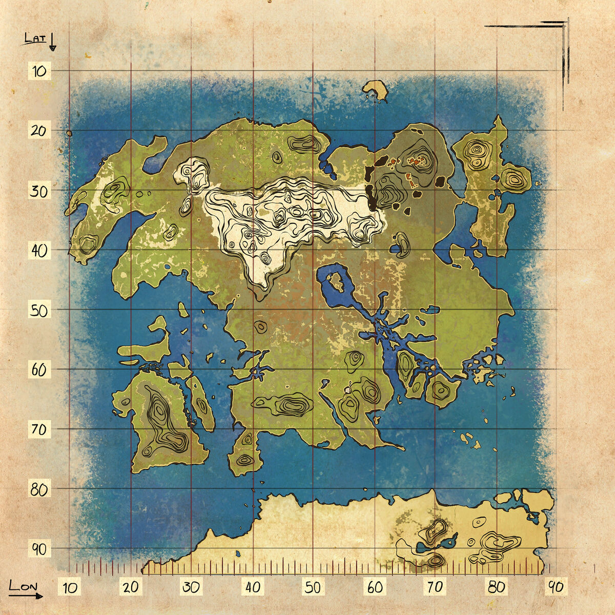 Explorer Map Lost Island Official Ark Survival Evolved Wiki