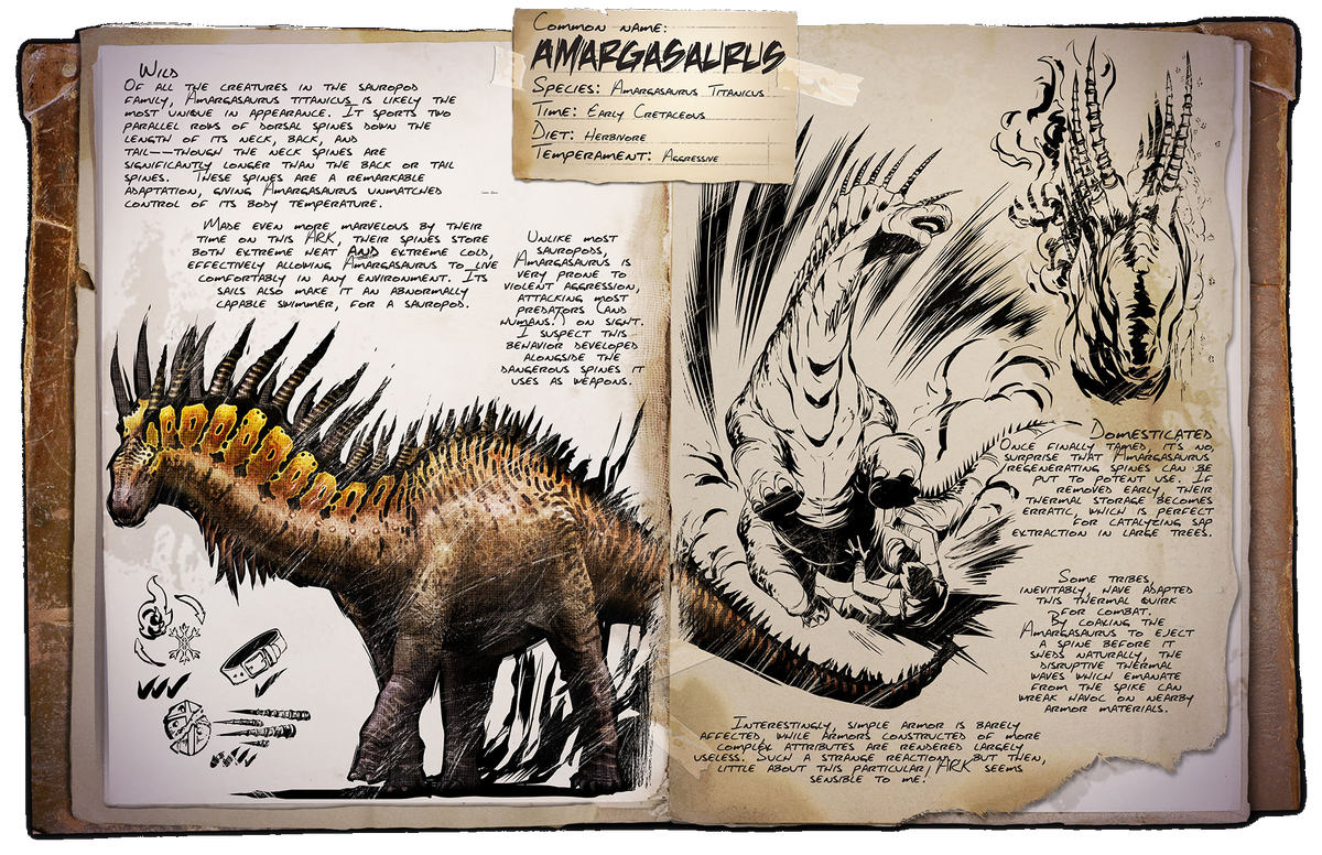 Amargasaurus 公式ark Survival Evolvedウィキ Amargasaurus 公式ark Survival Evolvedウィキ