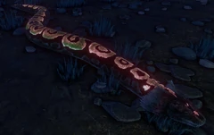 An Aberrant Titanoboa has glowing dorsal patterning.