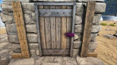 Reinforced Wooden Door Official Ark Survival Evolved Wiki