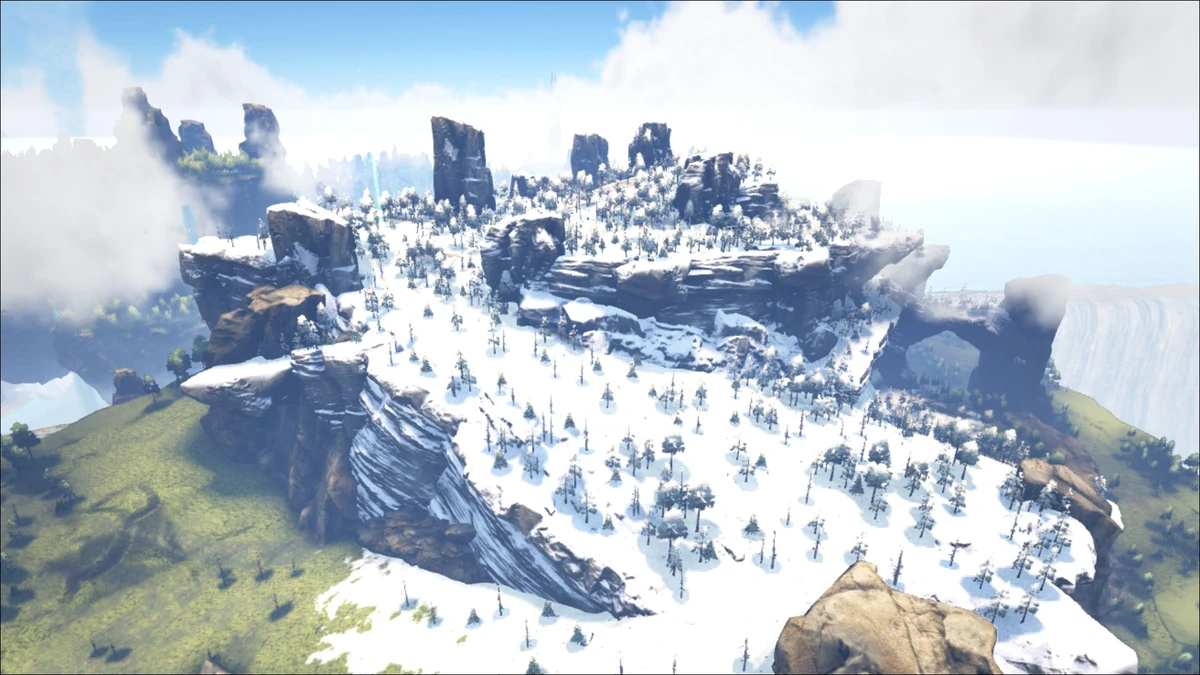 Snowy Mountain (South) (The Center) Official ARK Survival Evolved Wiki