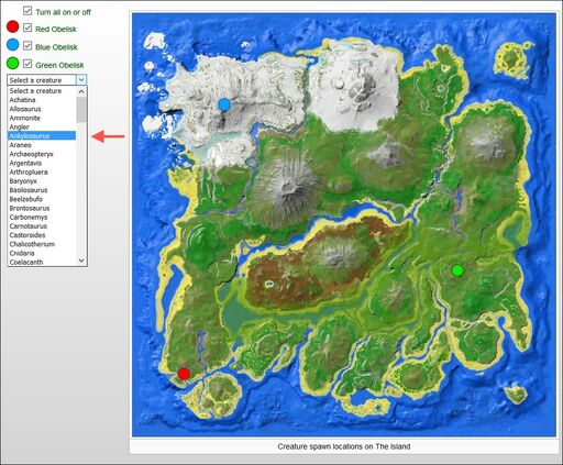 スポーンマップの取扱説明書 Ark Survival Evolvedウィキ