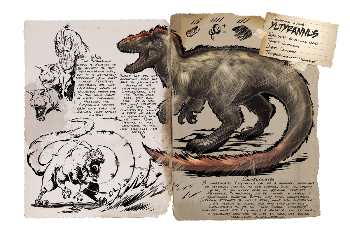 Yutyrannus Official Ark Survival Evolved Wiki