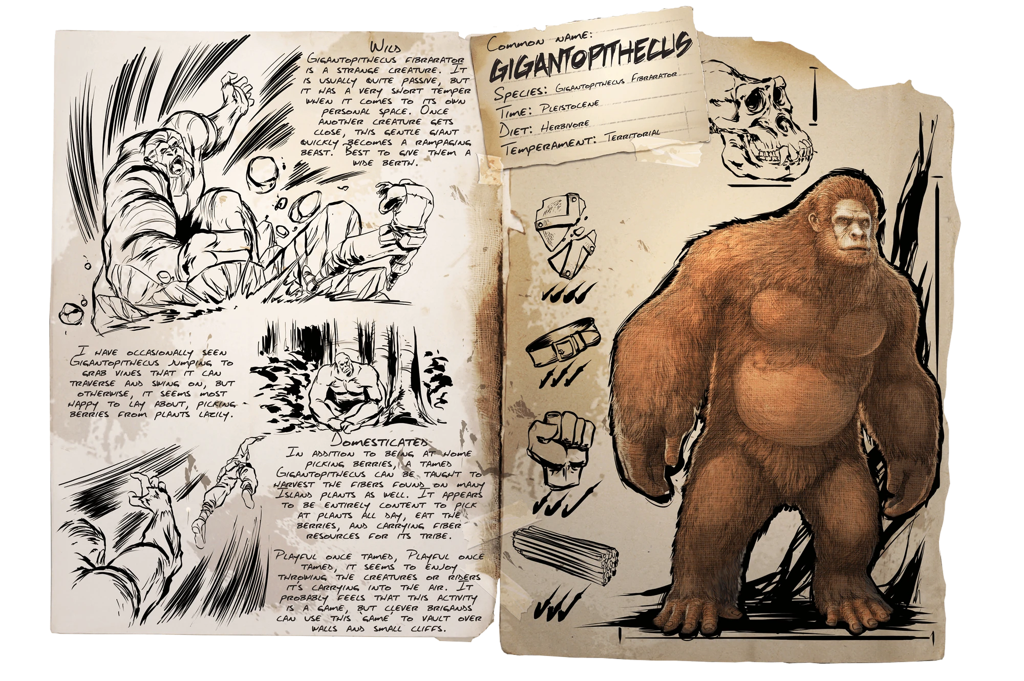 Gigantopithecus Ark Ragnarok Location Gigantopithecus - Ark: Survival Evolved Wiki