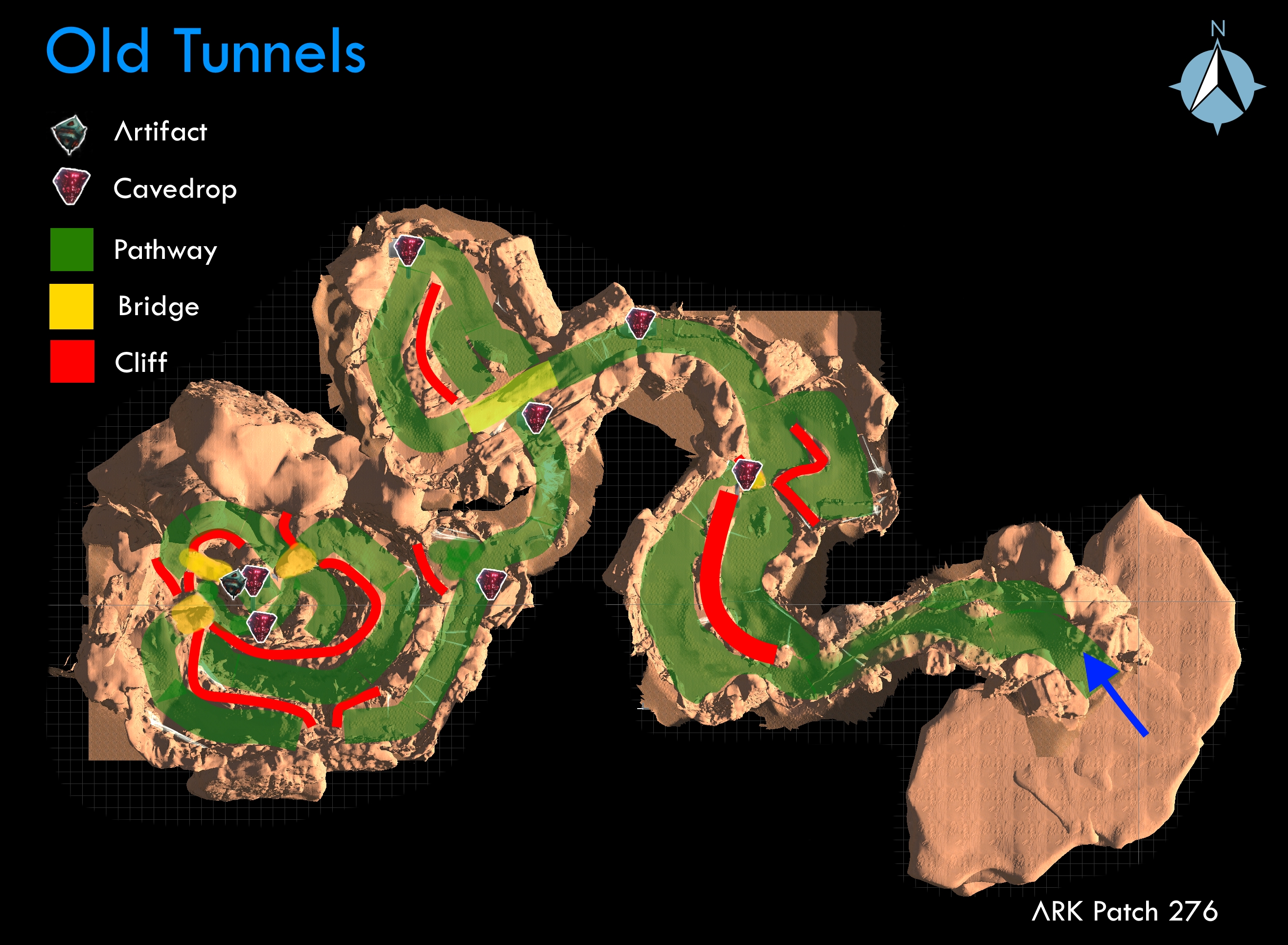 scorched earth ark cave locations
