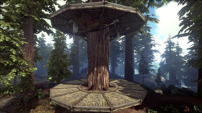Wooden Tree Platform Official Ark Survival Evolved Wiki