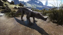 Kaprosuchus dans le marais.jpg