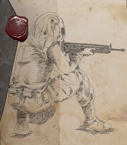 Rockwell's depiction of Helena Walker with an Ark assault rifle.jpg