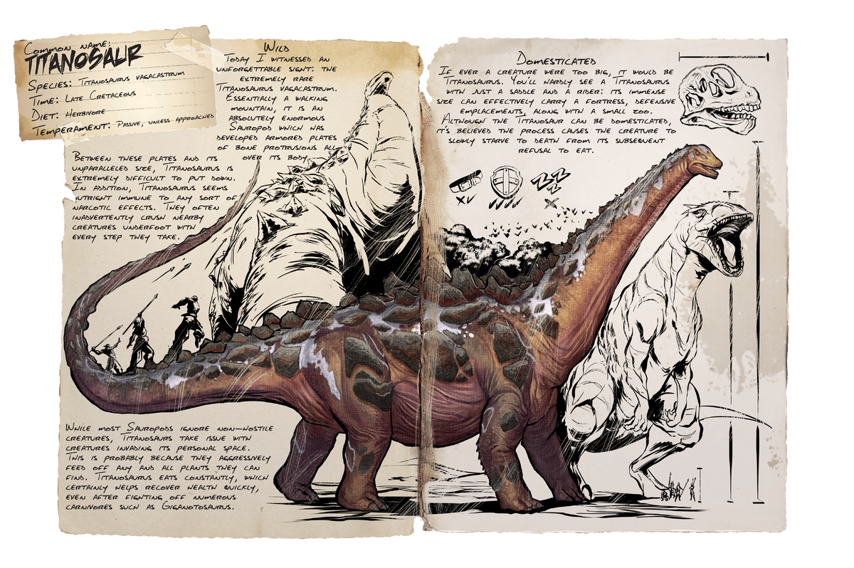 Titanosaur Official Ark Survival Evolved Wiki