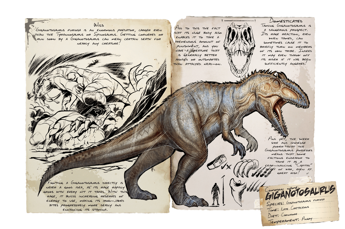 Giganotosaurus Official Ark Survival Evolved Wiki