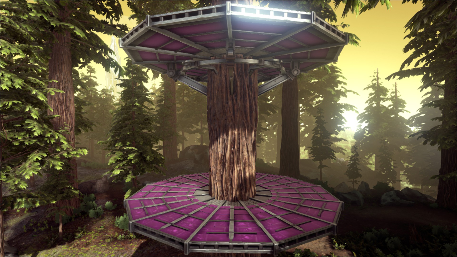 Wood cliff store platform ark