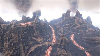 Lava Biome The Center Official Ark Survival Evolved Wiki
