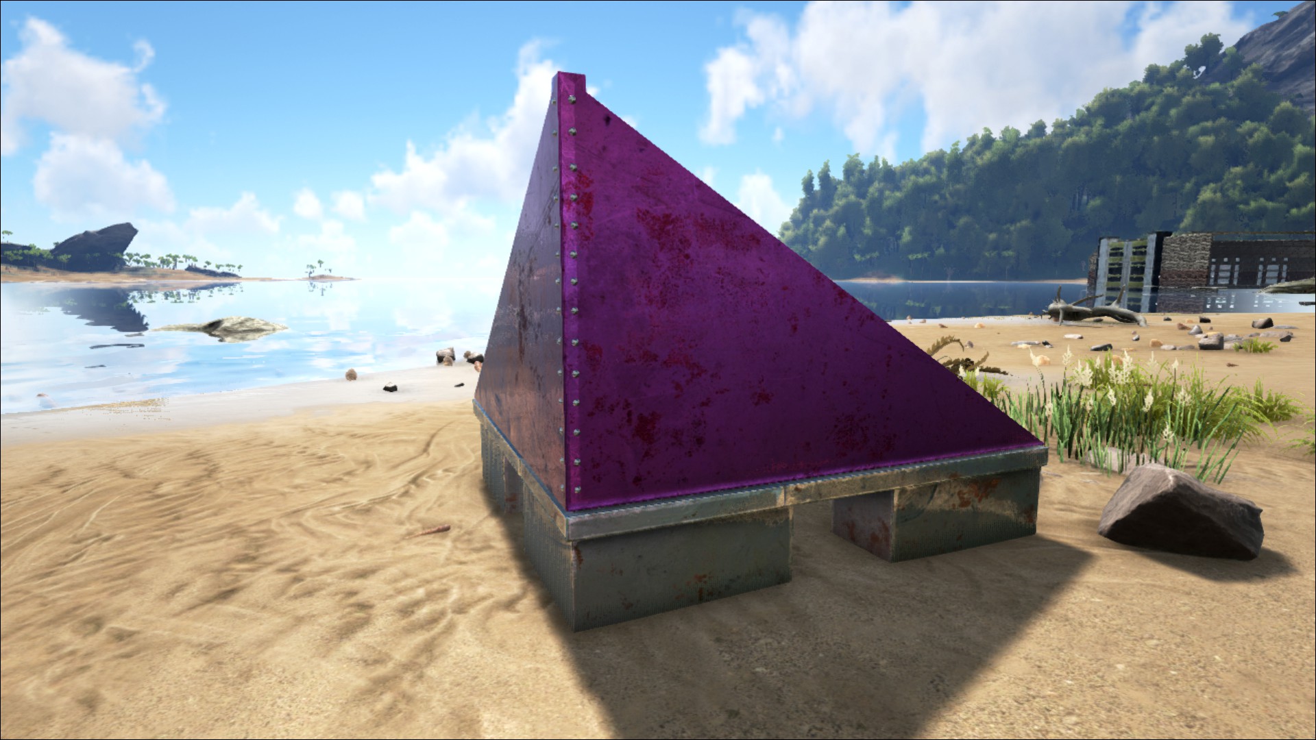 Sloped Metal Wall Right - Official ARK: Survival Evolved Wiki.