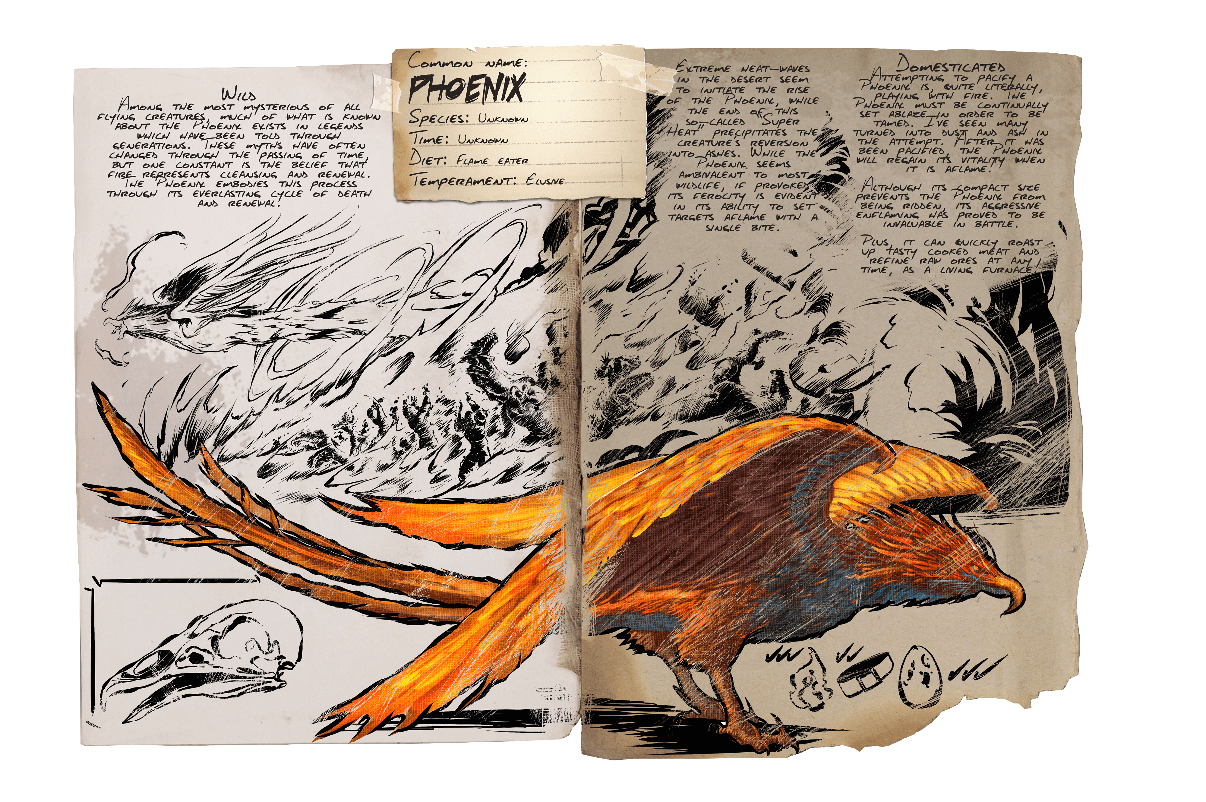 Книга арк. АРК досье Феникс. Ark Survival Evolved Art досье. Животные АРК досье. АРК Феникс арт.