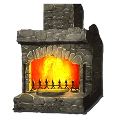 Stone Fireplace